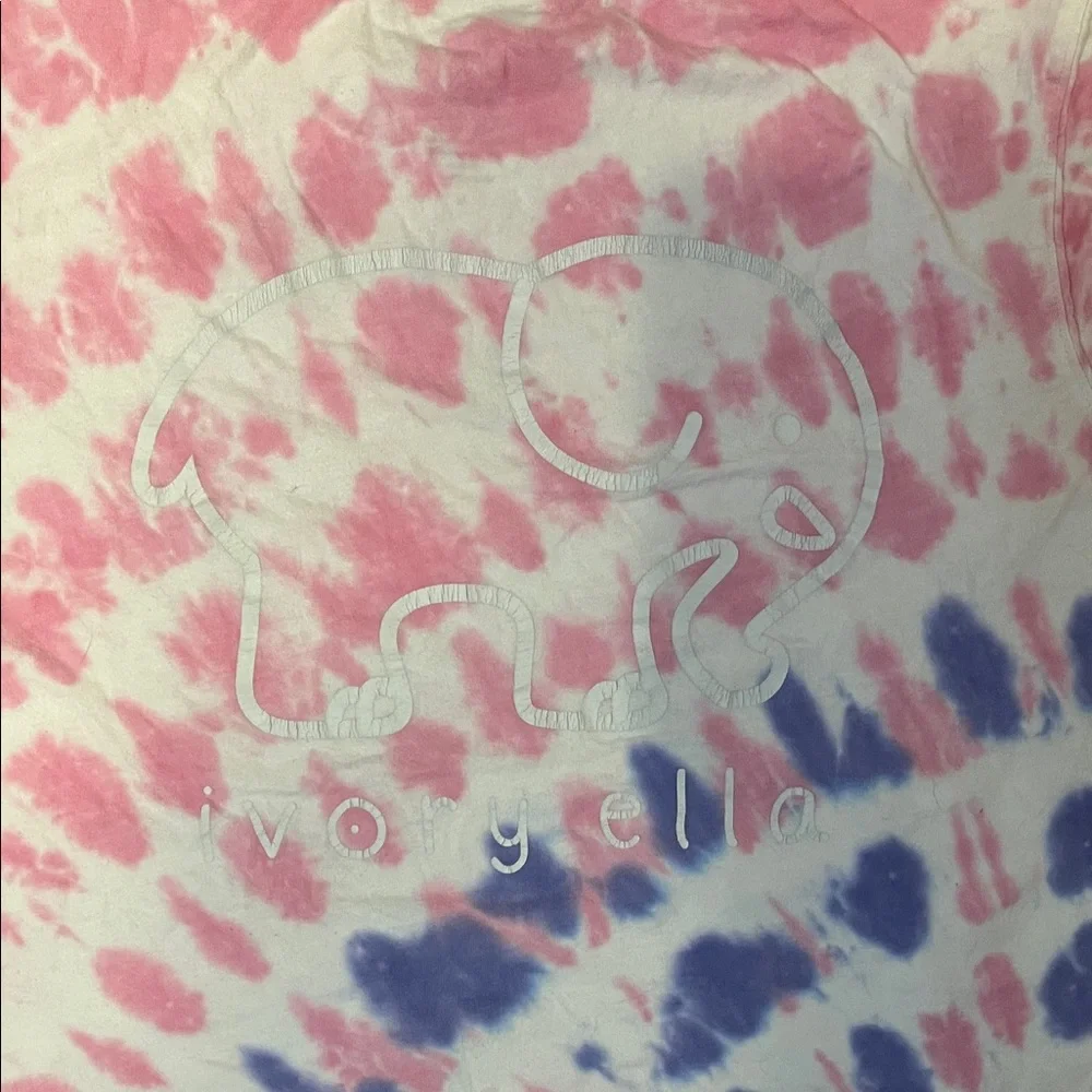 Ivory Ella Spiral Tie-Dye Tee - Pink and Blue - Picture 5 of 5